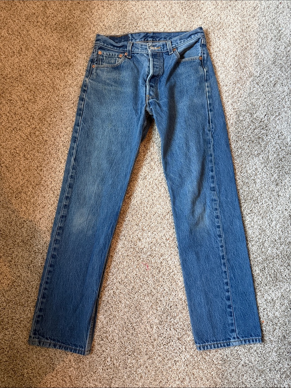Levi’s 501 XX Straight Leg Jeans Medium Wash 100% Cotton Tagged 31x34